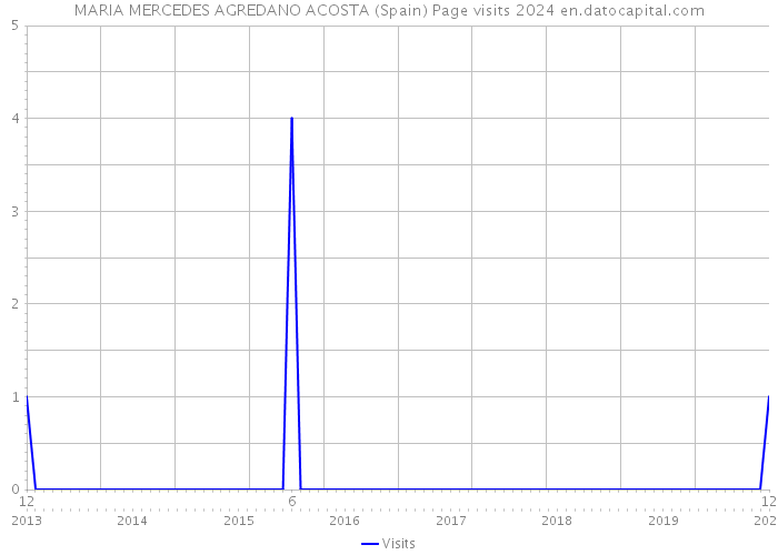 MARIA MERCEDES AGREDANO ACOSTA (Spain) Page visits 2024 