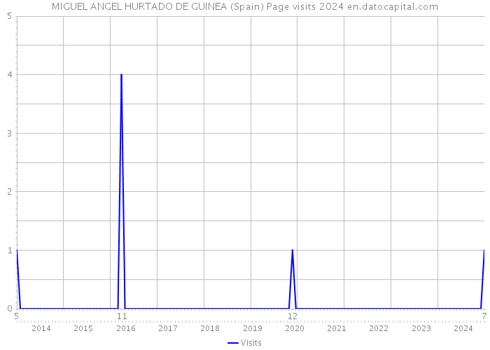 MIGUEL ANGEL HURTADO DE GUINEA (Spain) Page visits 2024 