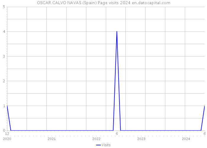 OSCAR CALVO NAVAS (Spain) Page visits 2024 