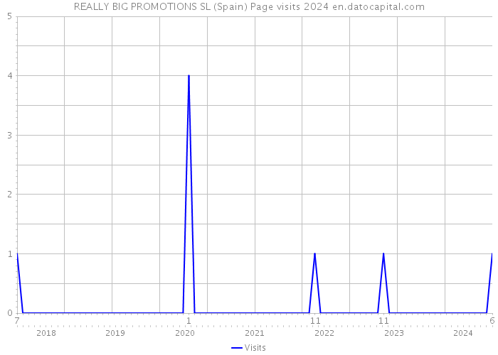 REALLY BIG PROMOTIONS SL (Spain) Page visits 2024 
