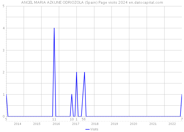 ANGEL MARIA AZKUNE ODRIOZOLA (Spain) Page visits 2024 