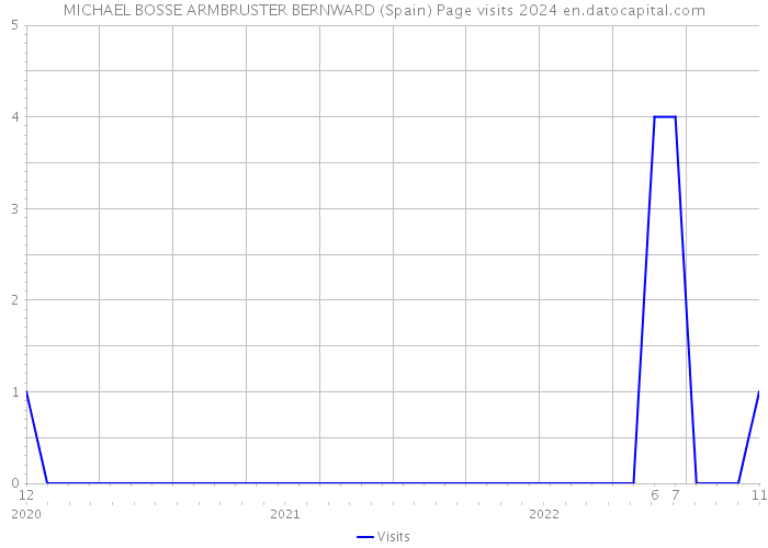 MICHAEL BOSSE ARMBRUSTER BERNWARD (Spain) Page visits 2024 