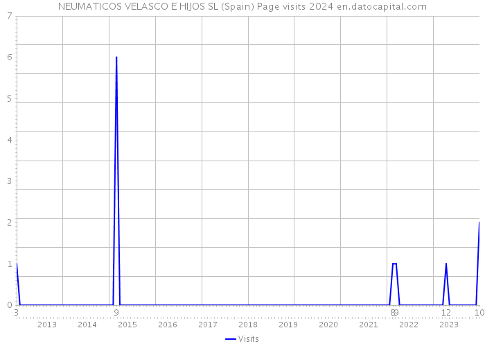 NEUMATICOS VELASCO E HIJOS SL (Spain) Page visits 2024 