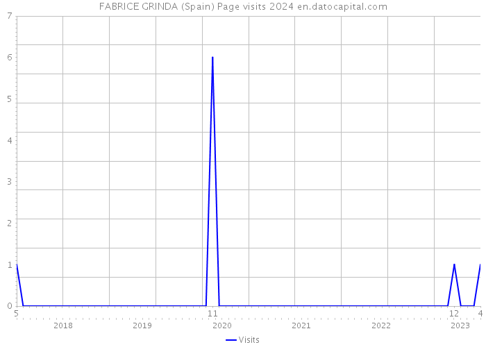 FABRICE GRINDA (Spain) Page visits 2024 