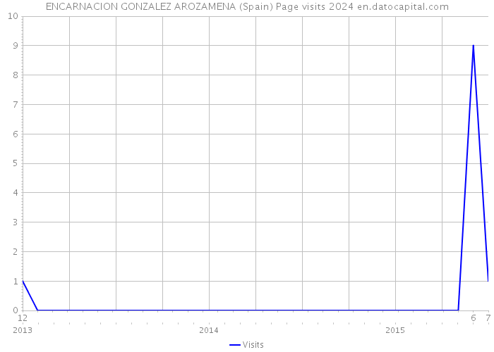 ENCARNACION GONZALEZ AROZAMENA (Spain) Page visits 2024 