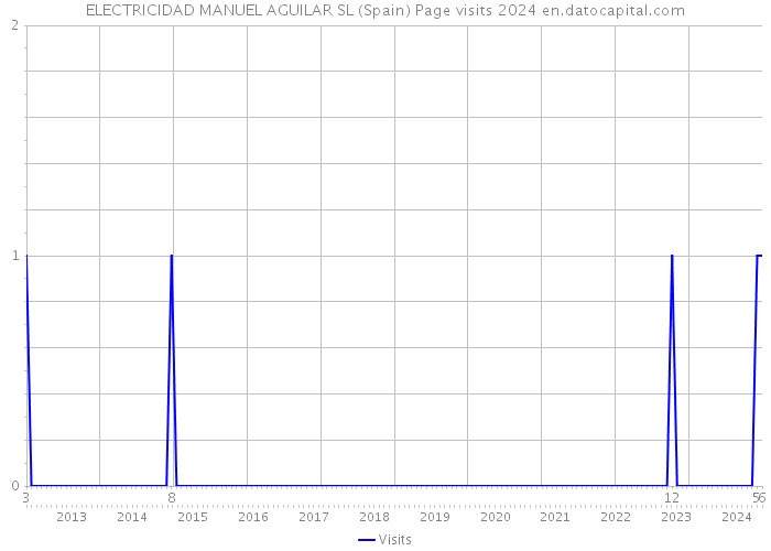 ELECTRICIDAD MANUEL AGUILAR SL (Spain) Page visits 2024 