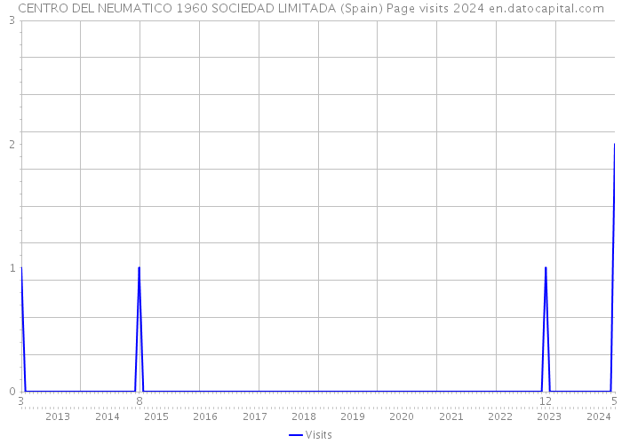CENTRO DEL NEUMATICO 1960 SOCIEDAD LIMITADA (Spain) Page visits 2024 