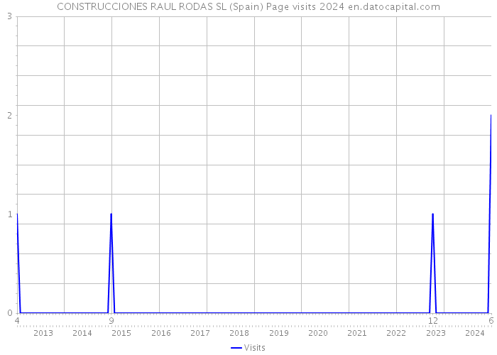 CONSTRUCCIONES RAUL RODAS SL (Spain) Page visits 2024 