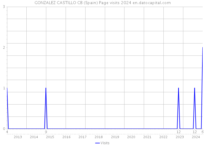 GONZALEZ CASTILLO CB (Spain) Page visits 2024 