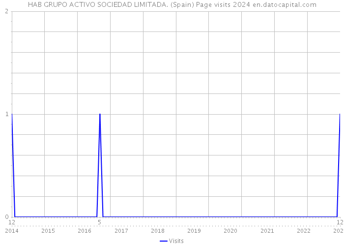 HAB GRUPO ACTIVO SOCIEDAD LIMITADA. (Spain) Page visits 2024 