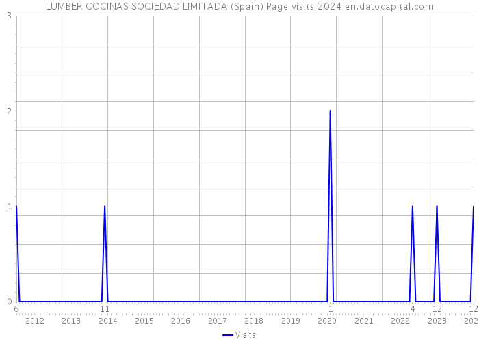LUMBER COCINAS SOCIEDAD LIMITADA (Spain) Page visits 2024 