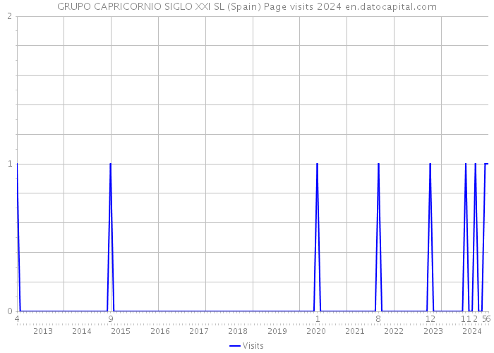 GRUPO CAPRICORNIO SIGLO XXI SL (Spain) Page visits 2024 