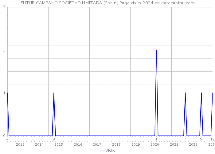 FUTUR CAMPANO SOCIEDAD LIMITADA (Spain) Page visits 2024 