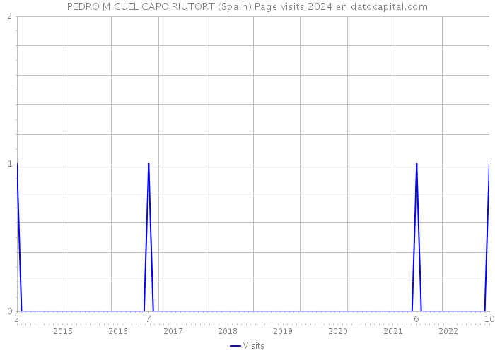 PEDRO MIGUEL CAPO RIUTORT (Spain) Page visits 2024 