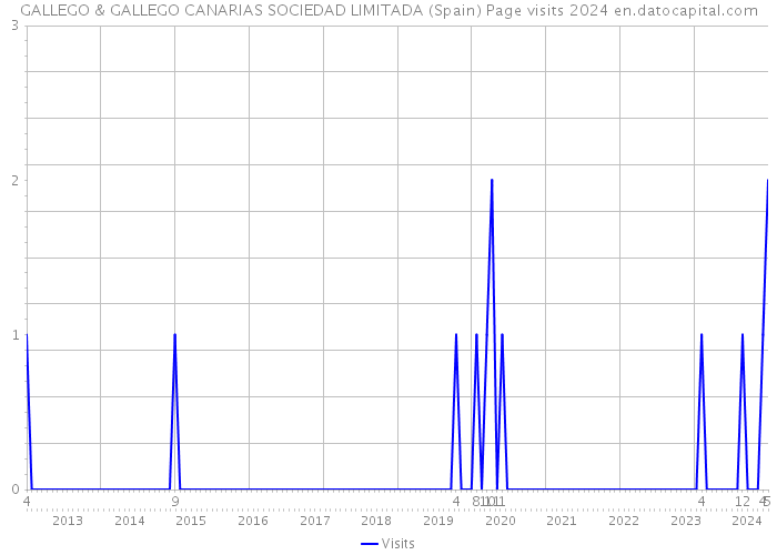 GALLEGO & GALLEGO CANARIAS SOCIEDAD LIMITADA (Spain) Page visits 2024 