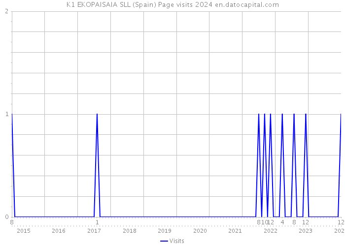 K1 EKOPAISAIA SLL (Spain) Page visits 2024 