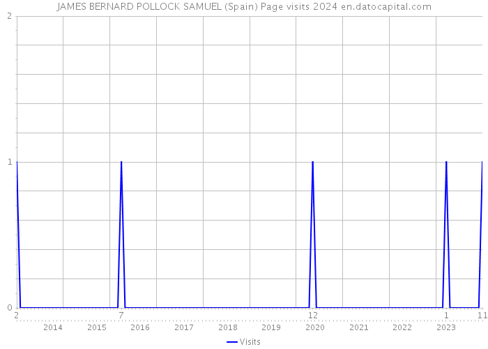 JAMES BERNARD POLLOCK SAMUEL (Spain) Page visits 2024 
