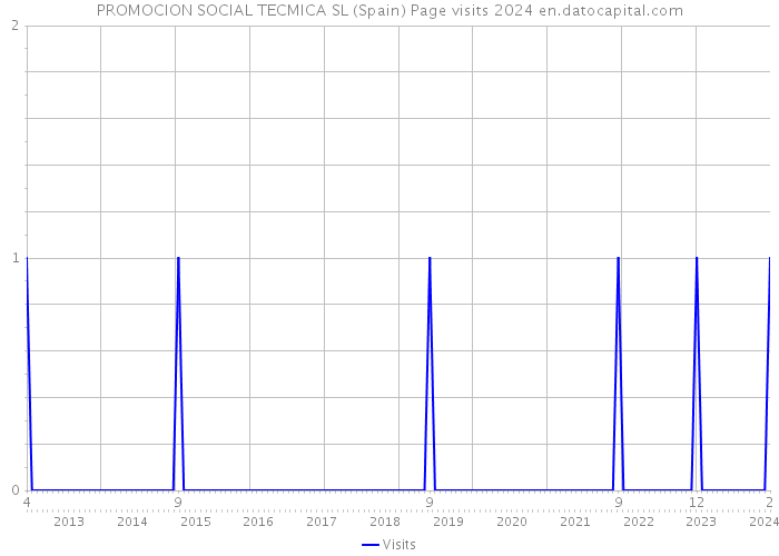 PROMOCION SOCIAL TECMICA SL (Spain) Page visits 2024 