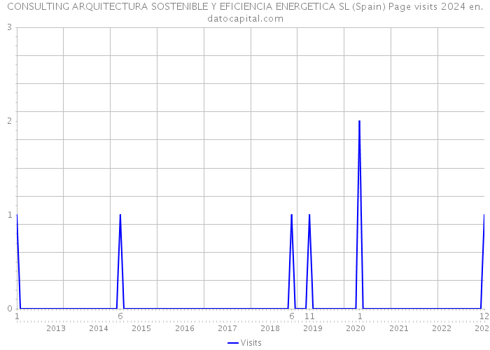 CONSULTING ARQUITECTURA SOSTENIBLE Y EFICIENCIA ENERGETICA SL (Spain) Page visits 2024 