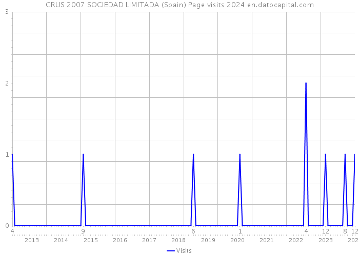 GRUS 2007 SOCIEDAD LIMITADA (Spain) Page visits 2024 