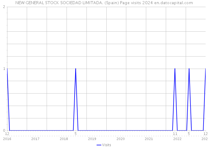 NEW GENERAL STOCK SOCIEDAD LIMITADA. (Spain) Page visits 2024 