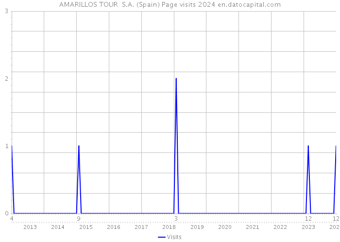 AMARILLOS TOUR S.A. (Spain) Page visits 2024 