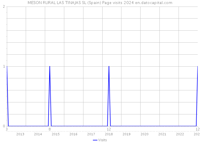 MESON RURAL LAS TINAJAS SL (Spain) Page visits 2024 