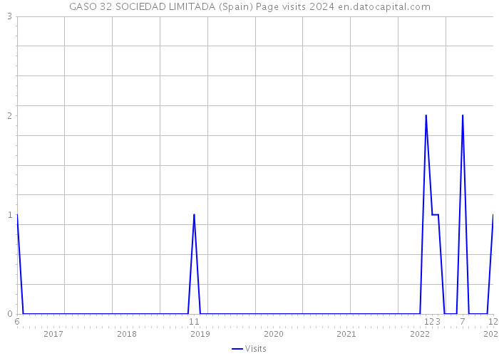 GASO 32 SOCIEDAD LIMITADA (Spain) Page visits 2024 