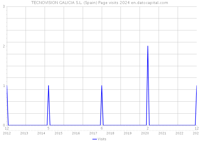 TECNOVISION GALICIA S.L. (Spain) Page visits 2024 