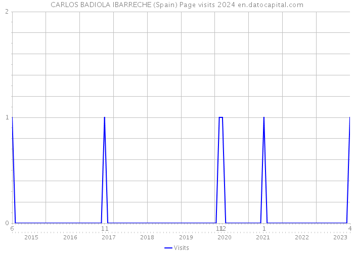 CARLOS BADIOLA IBARRECHE (Spain) Page visits 2024 