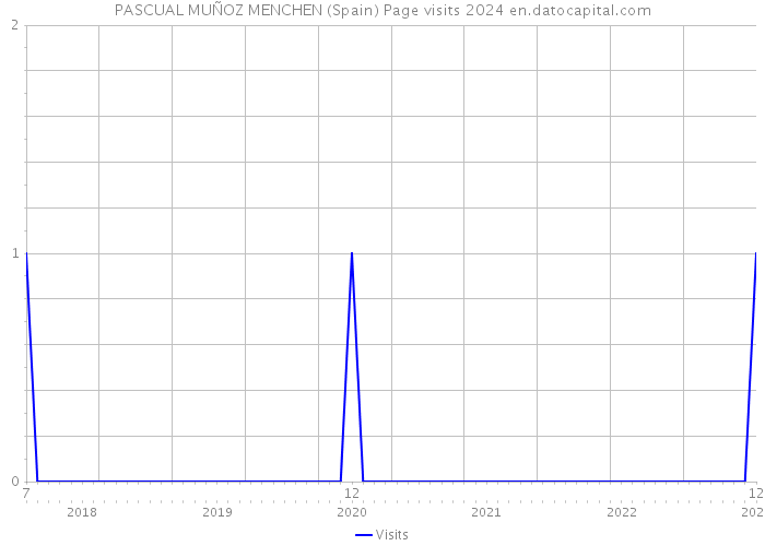 PASCUAL MUÑOZ MENCHEN (Spain) Page visits 2024 
