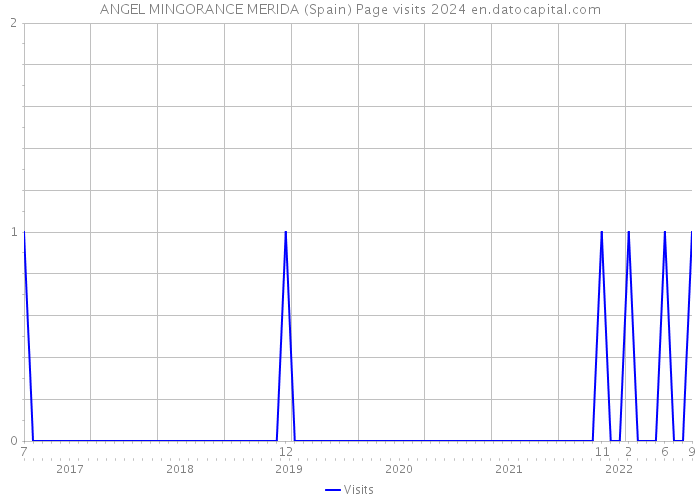 ANGEL MINGORANCE MERIDA (Spain) Page visits 2024 