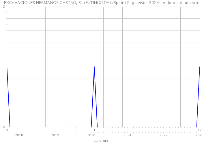 EXCAVACIONES HERMANOS CASTRO, SL (EXTINGUIDA) (Spain) Page visits 2024 