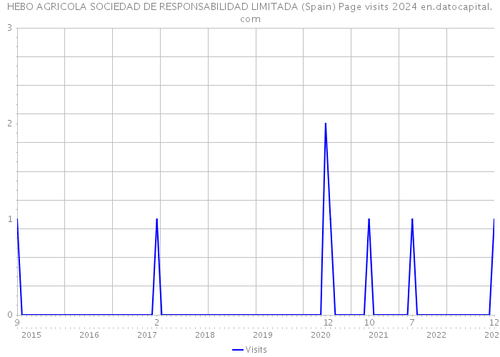 HEBO AGRICOLA SOCIEDAD DE RESPONSABILIDAD LIMITADA (Spain) Page visits 2024 