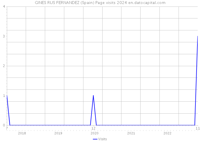 GINES RUS FERNANDEZ (Spain) Page visits 2024 