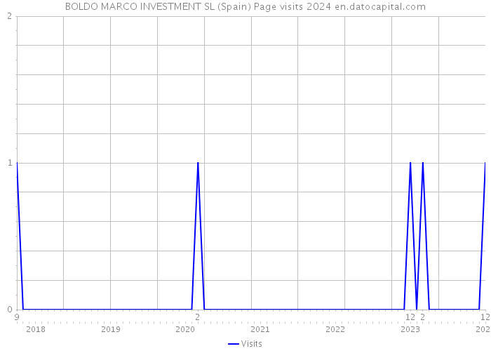 BOLDO MARCO INVESTMENT SL (Spain) Page visits 2024 
