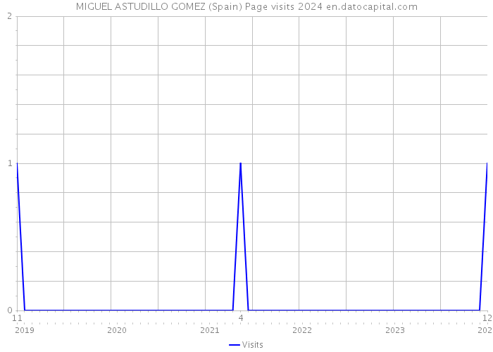 MIGUEL ASTUDILLO GOMEZ (Spain) Page visits 2024 