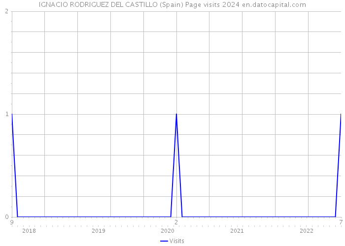 IGNACIO RODRIGUEZ DEL CASTILLO (Spain) Page visits 2024 
