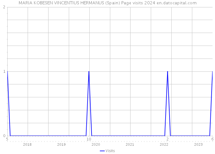 MARIA KOBESEN VINCENTIUS HERMANUS (Spain) Page visits 2024 