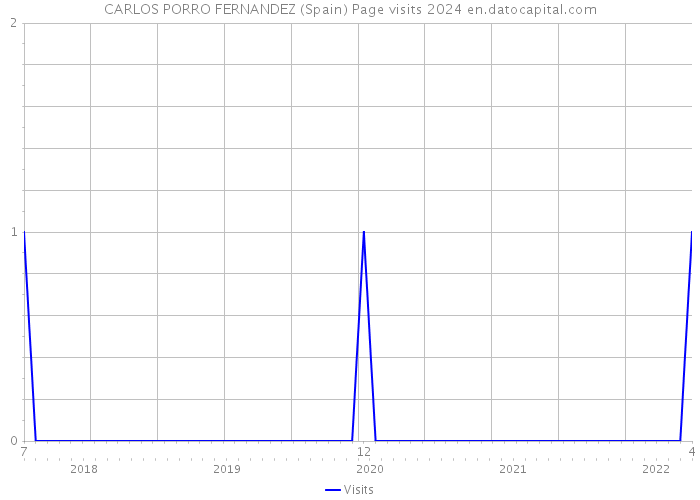 CARLOS PORRO FERNANDEZ (Spain) Page visits 2024 