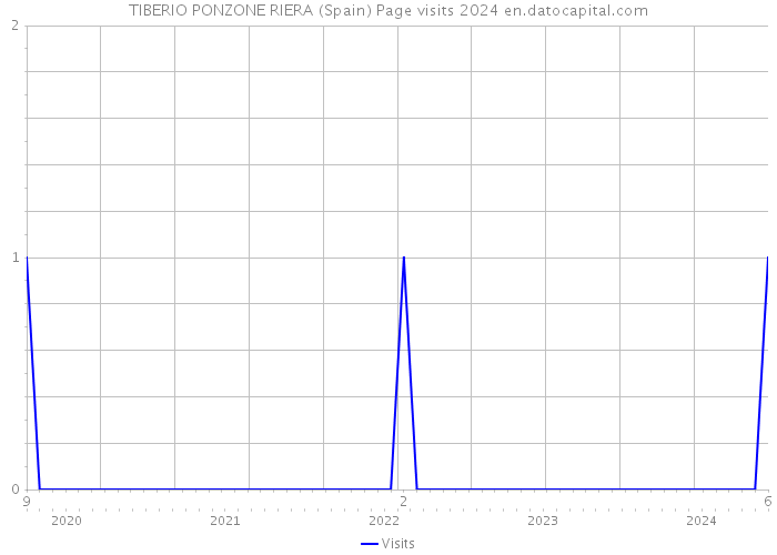 TIBERIO PONZONE RIERA (Spain) Page visits 2024 