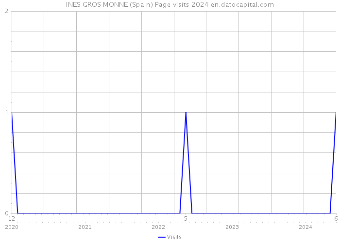INES GROS MONNE (Spain) Page visits 2024 