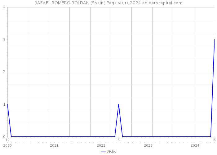 RAFAEL ROMERO ROLDAN (Spain) Page visits 2024 