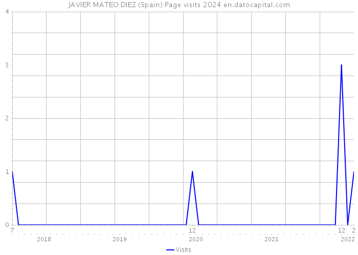 JAVIER MATEO DIEZ (Spain) Page visits 2024 