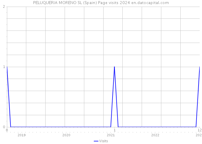 PELUQUERIA MORENO SL (Spain) Page visits 2024 