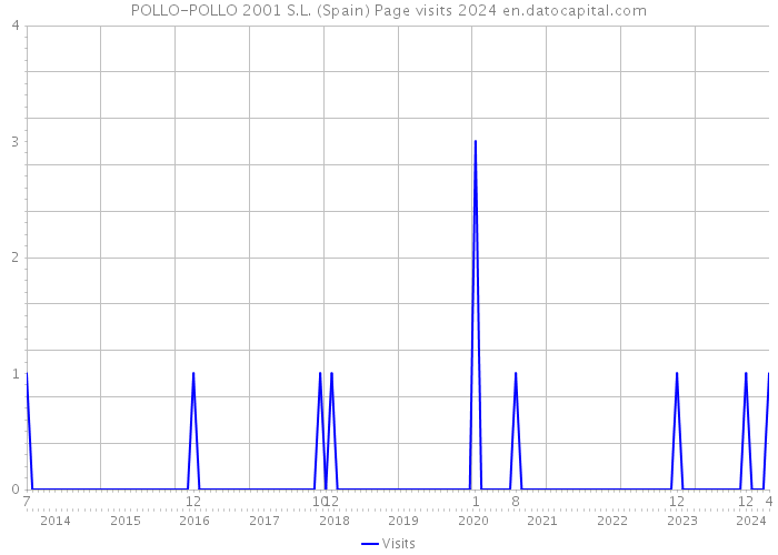 POLLO-POLLO 2001 S.L. (Spain) Page visits 2024 