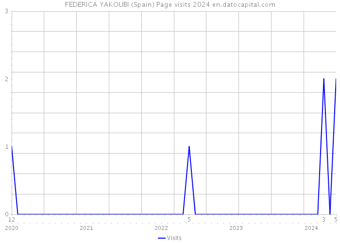 FEDERICA YAKOUBI (Spain) Page visits 2024 