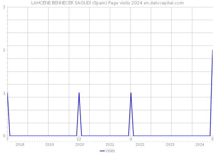 LAHCENE BENNECER SAOUDI (Spain) Page visits 2024 