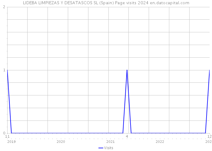 LIDEBA LIMPIEZAS Y DESATASCOS SL (Spain) Page visits 2024 