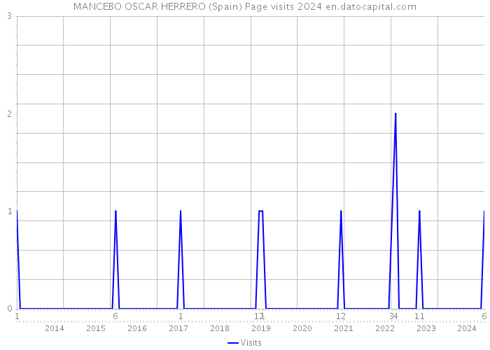 MANCEBO OSCAR HERRERO (Spain) Page visits 2024 